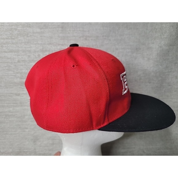 Fox Racing Motocross Red Black White Snapback Hat Cap - Picture 3 of 7